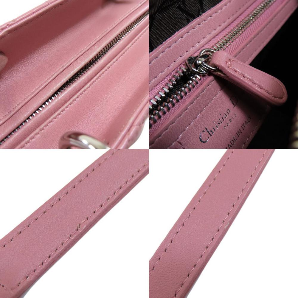 Christian Dior 2way Handbag Lambskin Pink - Picture 7 of 9